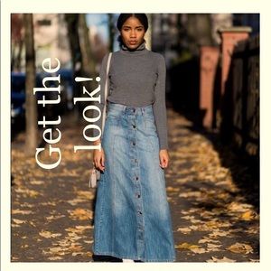 Classic Ralph Lauren Jean Bias Skirt